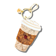 Hand-Painted Coffee Charm/Keychain