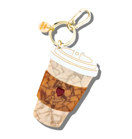 Hand-Painted Coffee Charm/Keychain
