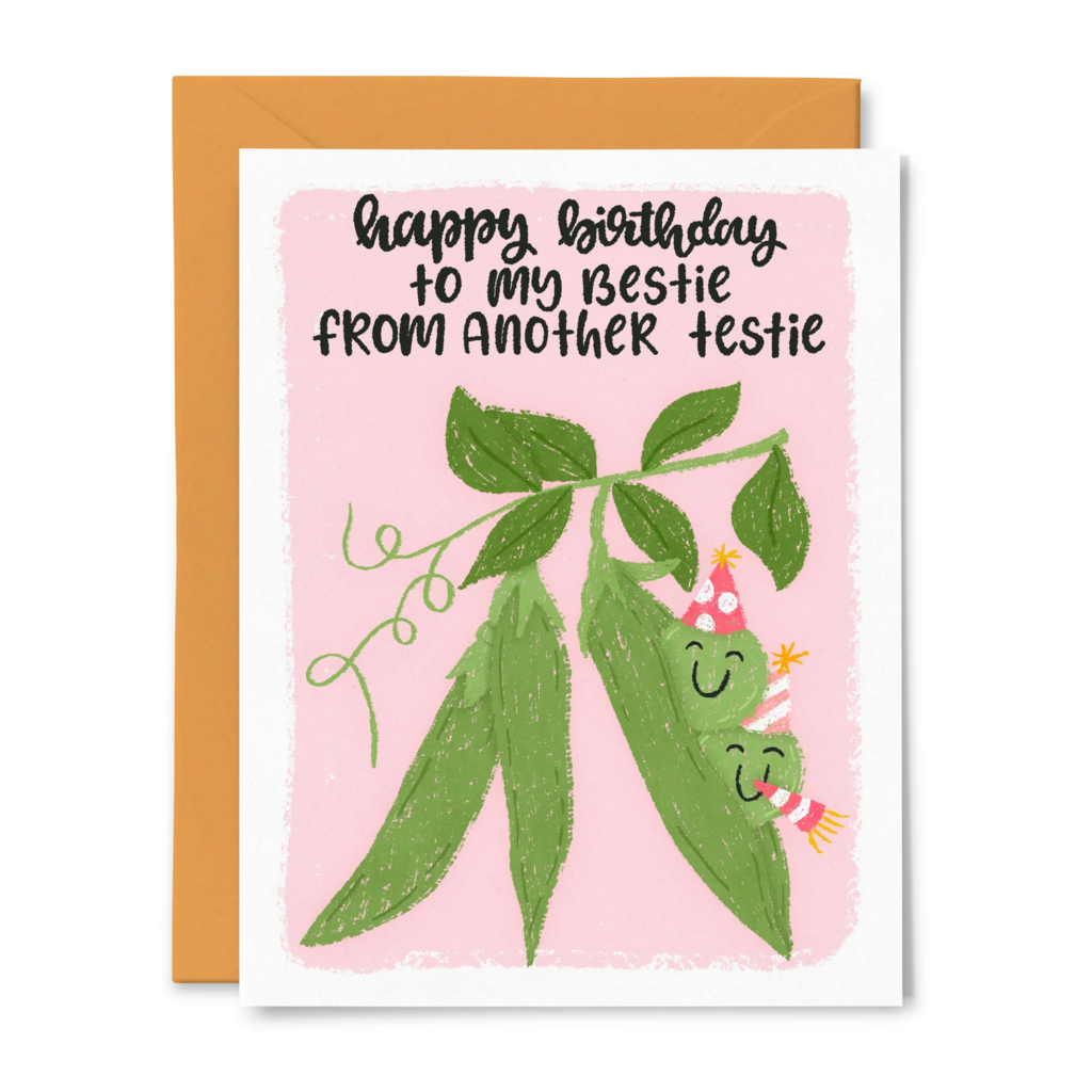Bestie from Another Testie Birthday Card