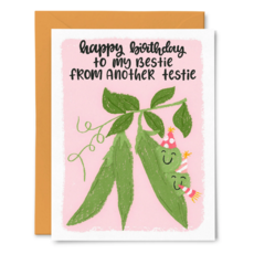 Bestie from Another Testie Birthday Card