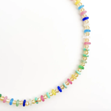 Confetti Crush Rainbow Gemstone Bead Necklace