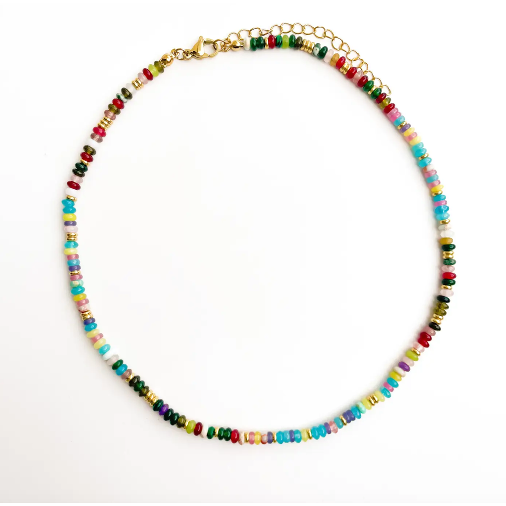 Sunset Dreams Gemstone Bead Necklace