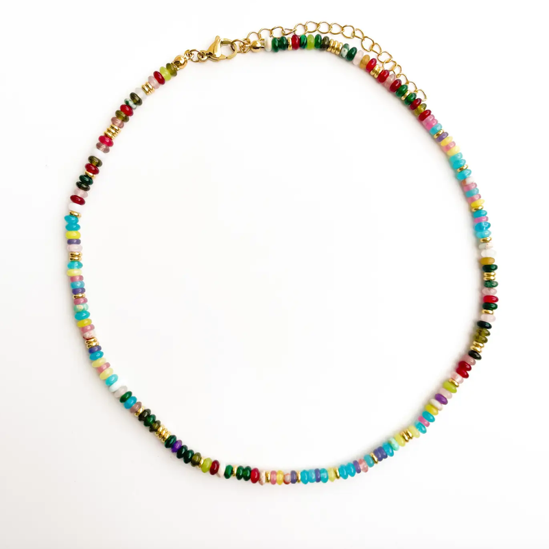 Sunset Dreams Gemstone Bead Necklace