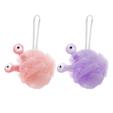 Cute & Fluffy Mesh Bath Sponge Set