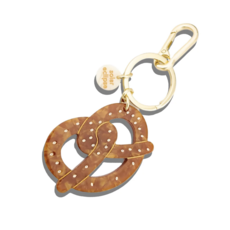 Hand-Painted Pretzel Bag Charm & Keychain
