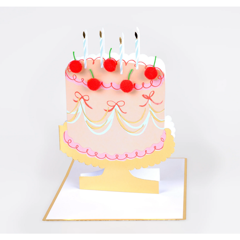 Cherry Cake Birthday Card