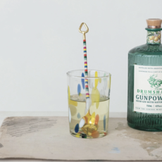 10 Oz. Hand-Blown Confetti Drinking Glass