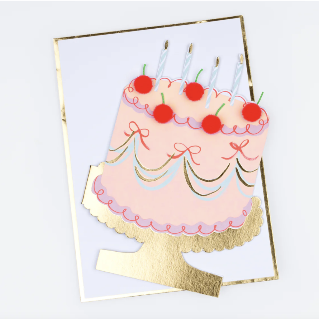 Cherry Cake Birthday Card