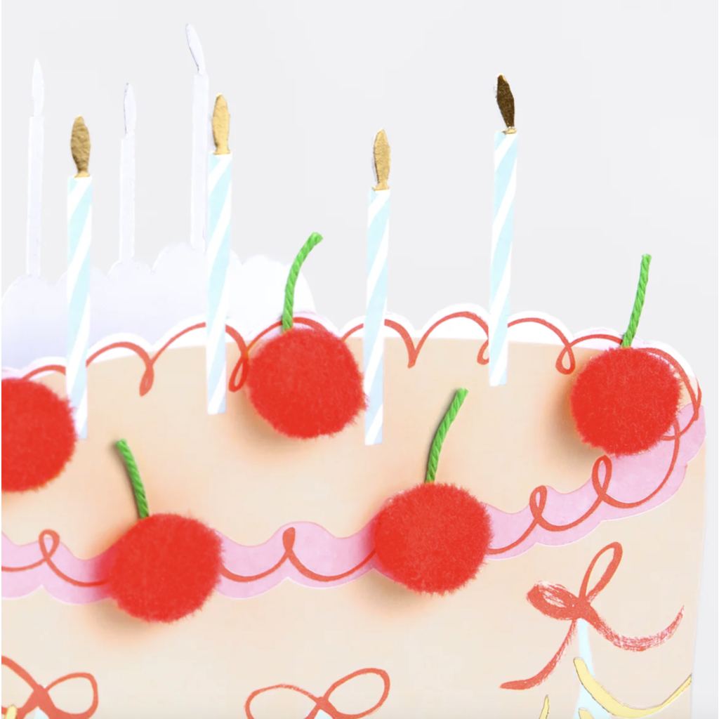 Cherry Cake Birthday Card