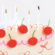 Cherry Cake Birthday Card