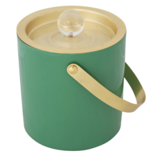 1.5 Quart Enameled Stainless Steel Ice Bucket Green