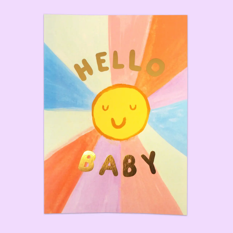 Hello Baby Sunshine Card