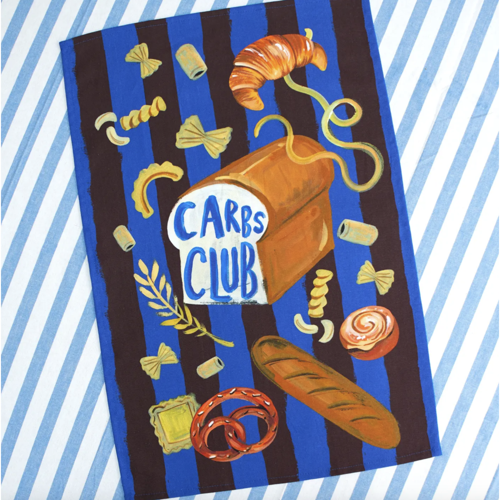 Carbs Club Tea Towel