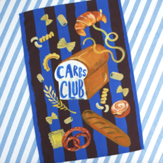 Carbs Club Tea Towel