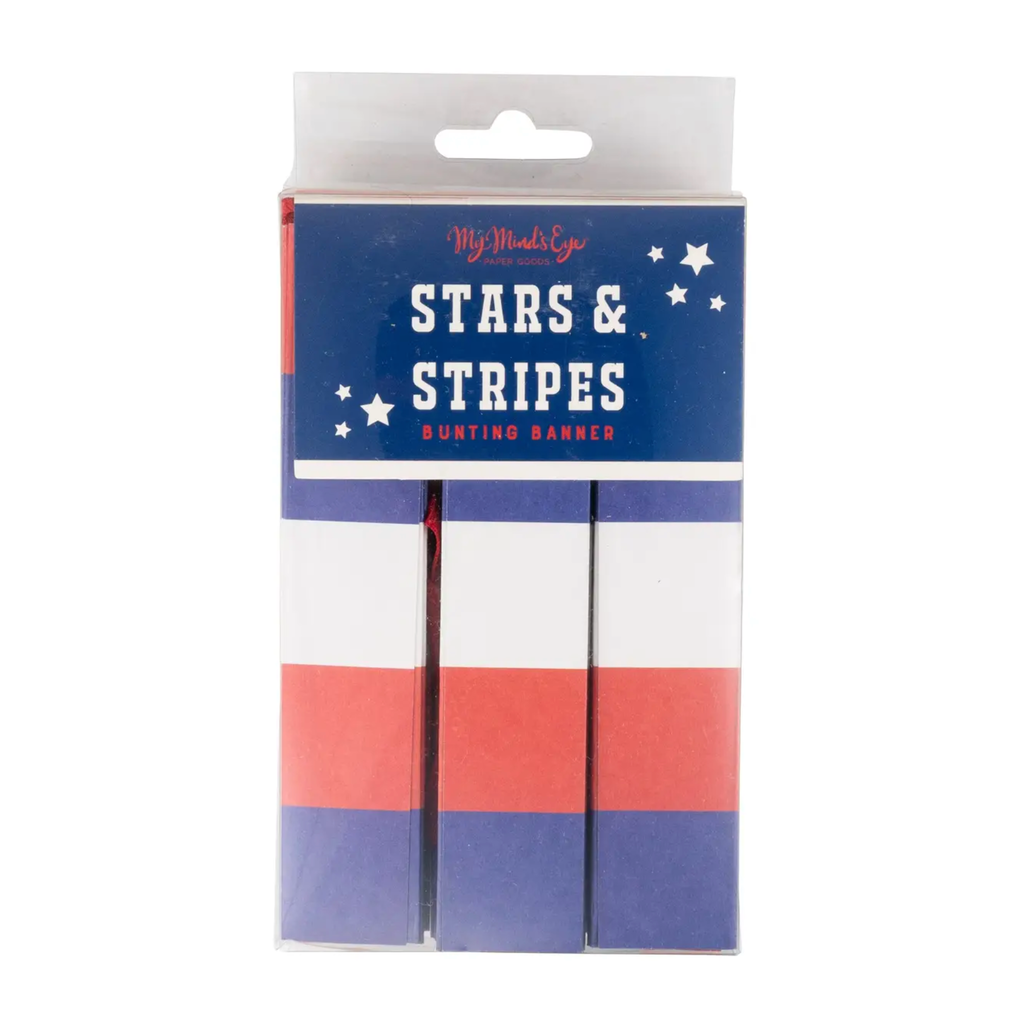Red White & Blue Fan Paper Banner