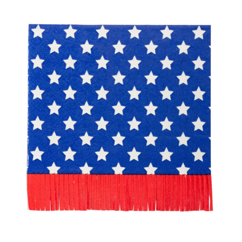 Stars and Fringe Paper Cocktail Napkins