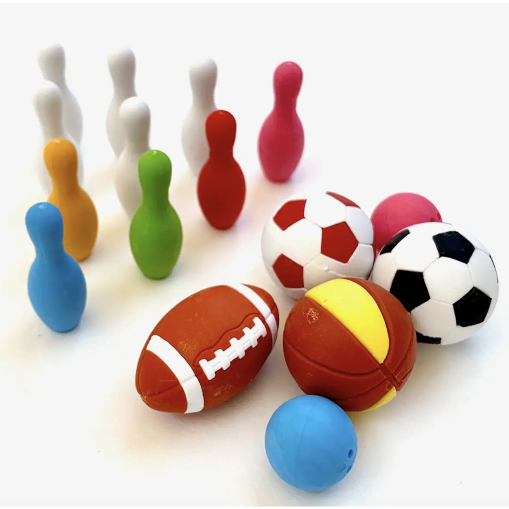 Sports Puzzle Eraser Set
