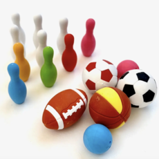Sports Puzzle Eraser Set