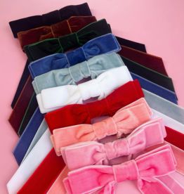 Velvet Ribbon Hair Bow Clip