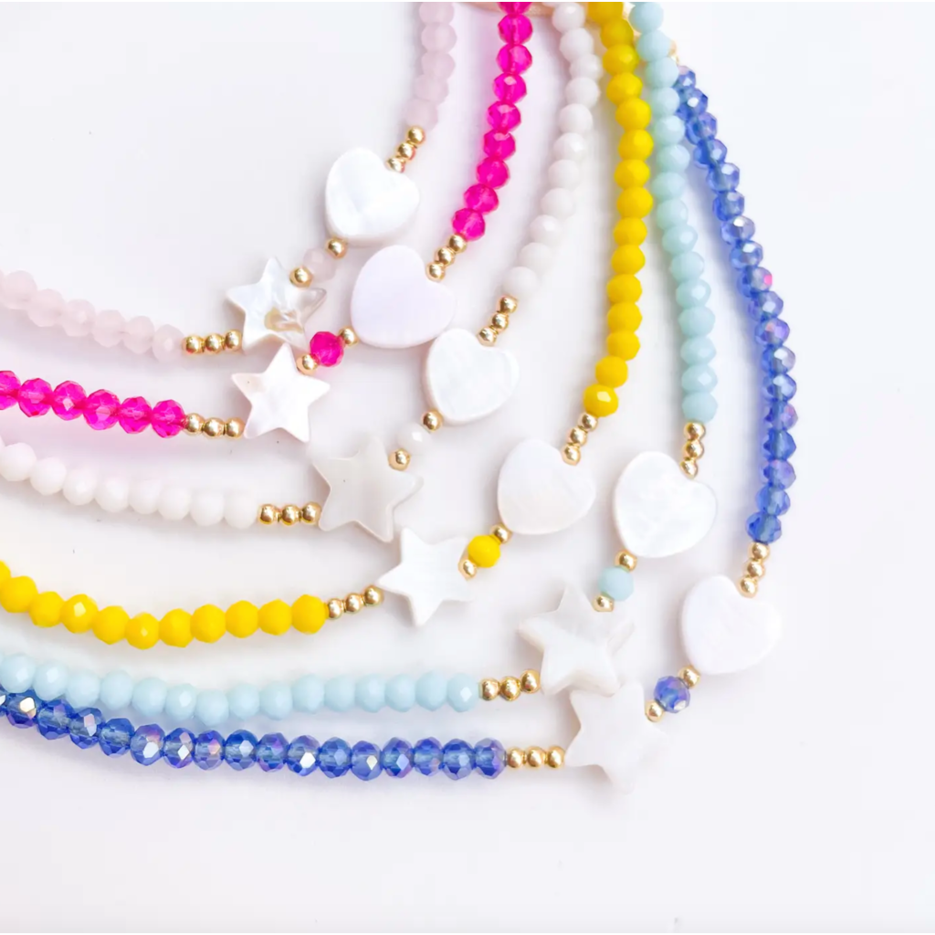 Twinkle Star & Heart Beaded Bracelet