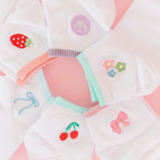 Women's Embroidered Ankle Socks