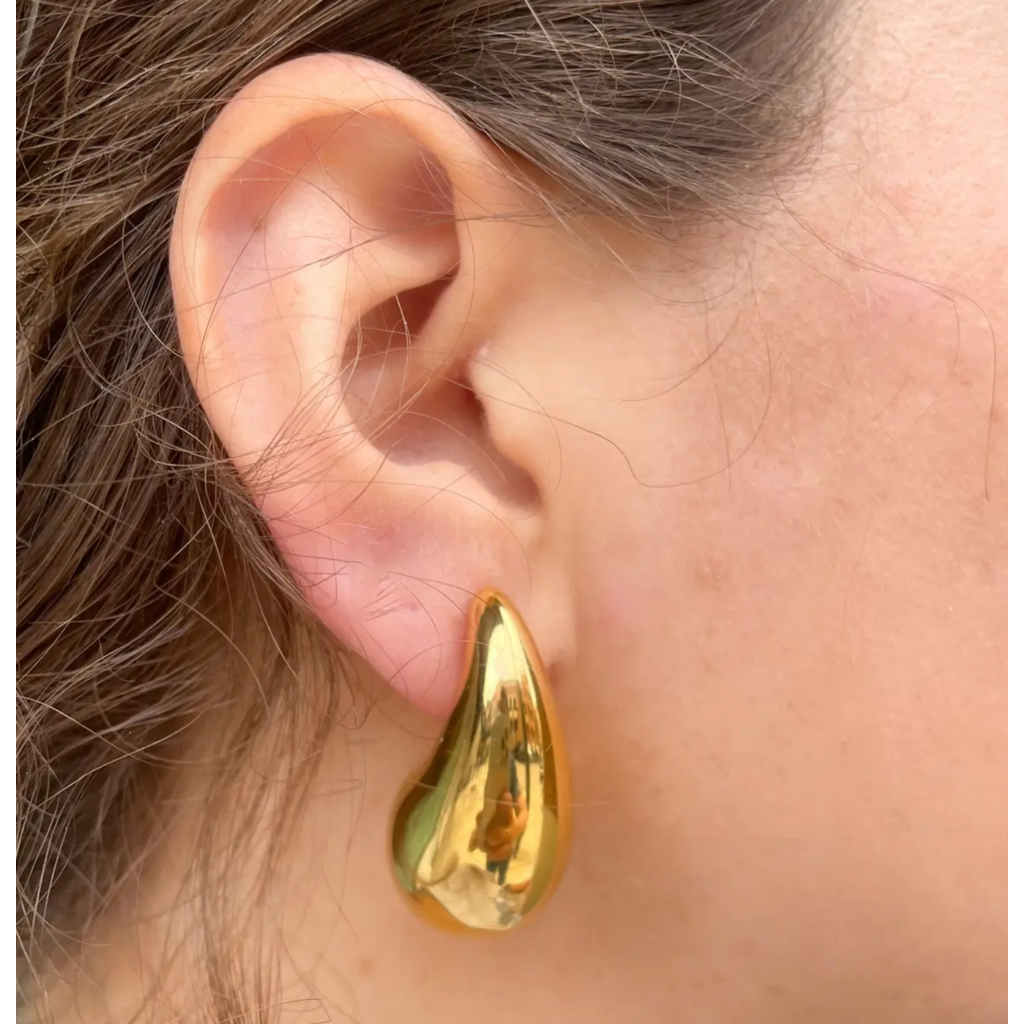 Gold Teardrop Earring