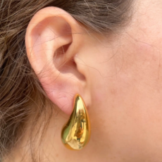 Gold Teardrop Earring