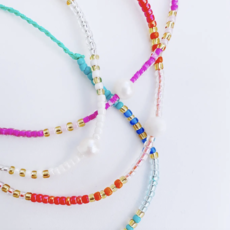 Sprinkles Beaded Pearl Bracelets