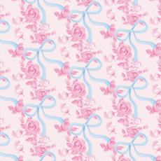 Watercolor Floral Bow Wrapping Paper - 3 Sheets