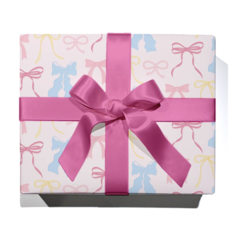 Pastel Bow Wrapping Paper Roll