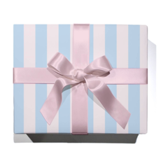 Roll of Pastel Blue/Blush Wrapping Paper - 3 Sheets
