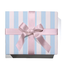 Roll of Pastel Blue/Blush Wrapping Paper - 3 Sheets