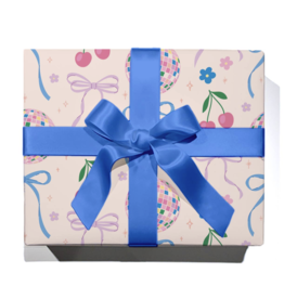 Roll of Disco Ball Bows Wrapping Paper - 3 Sheets