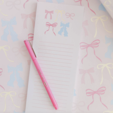 Pastel Bows List Notepad