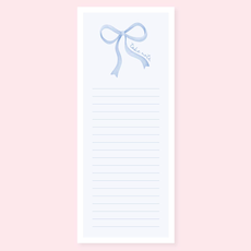 Take Note Blue Bow List Notepad