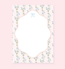 Watercolor Floral Bow Notepad