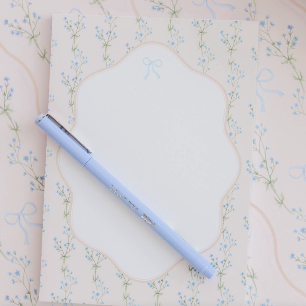 Watercolor Floral Bow Notepad