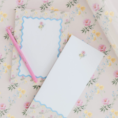 Watercolor Floral Ric Rac Notepad