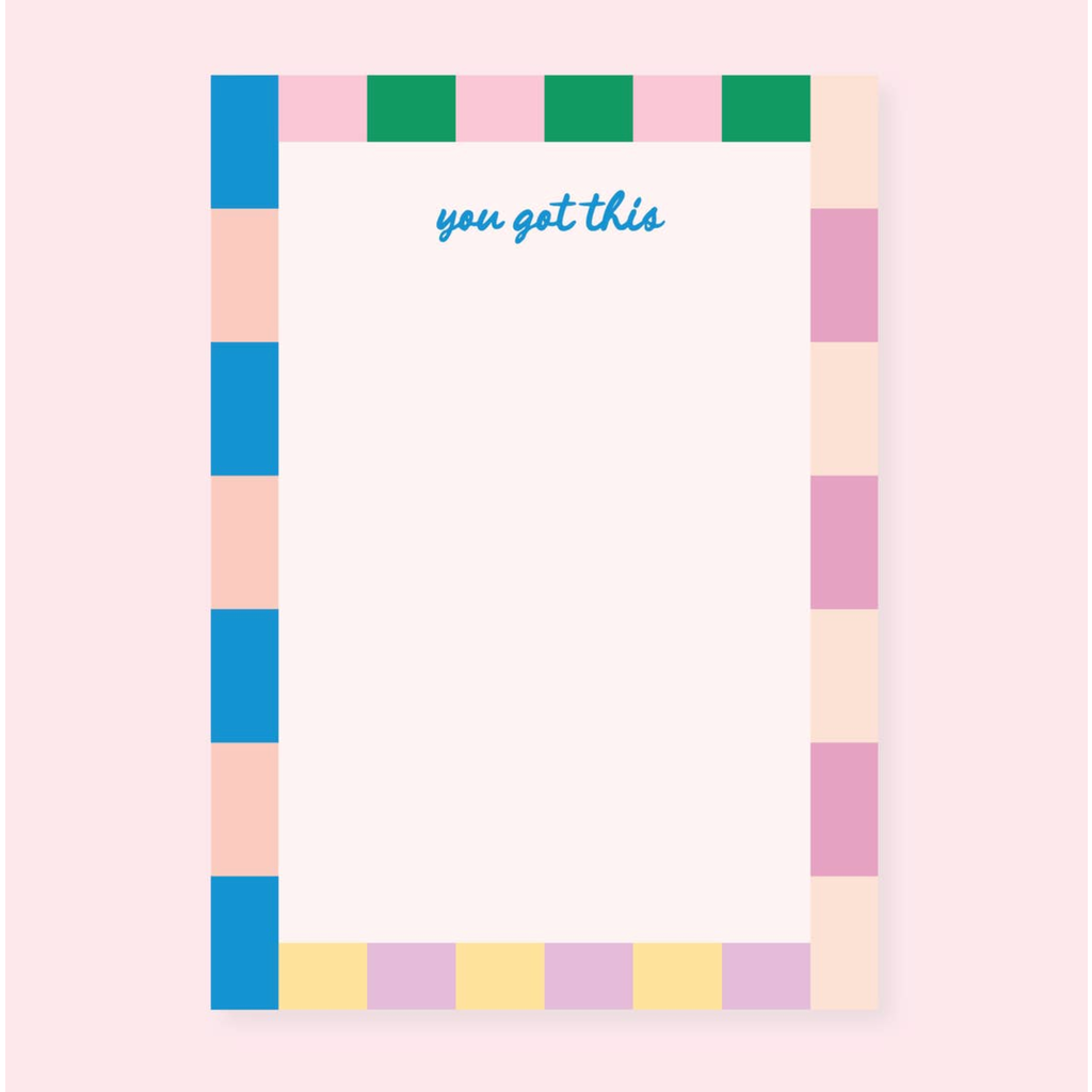 You Got This Colorful Stripe Notepad