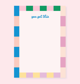 You Got This Colorful Stripe Notepad