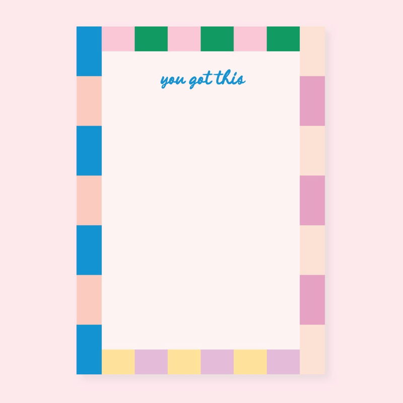 You Got This Colorful Stripe Notepad
