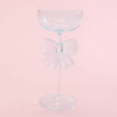 Blue Bow Coupe Wine Glass Blue Bow Coupe Wine Glass