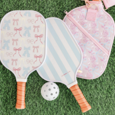 Watercolor Floral Bow Pickleball Paddle Bag & Cover
