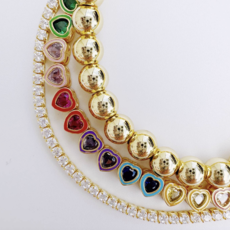 Golden Halo Beaded Bracelet