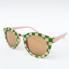 Retro Blush & Green Kids Sunglasses Retro Blush & Green Kids Sunglasses
