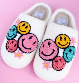 Smiley Face Flower Slippers