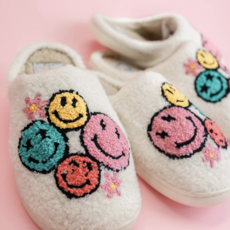 Smiley Face Flower Slippers