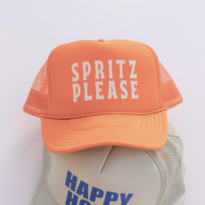 Orange Spritz Please Summer Trucker Hat