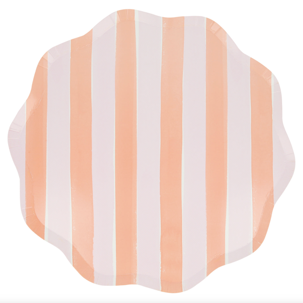 Pastel Stripe Dinner Plates