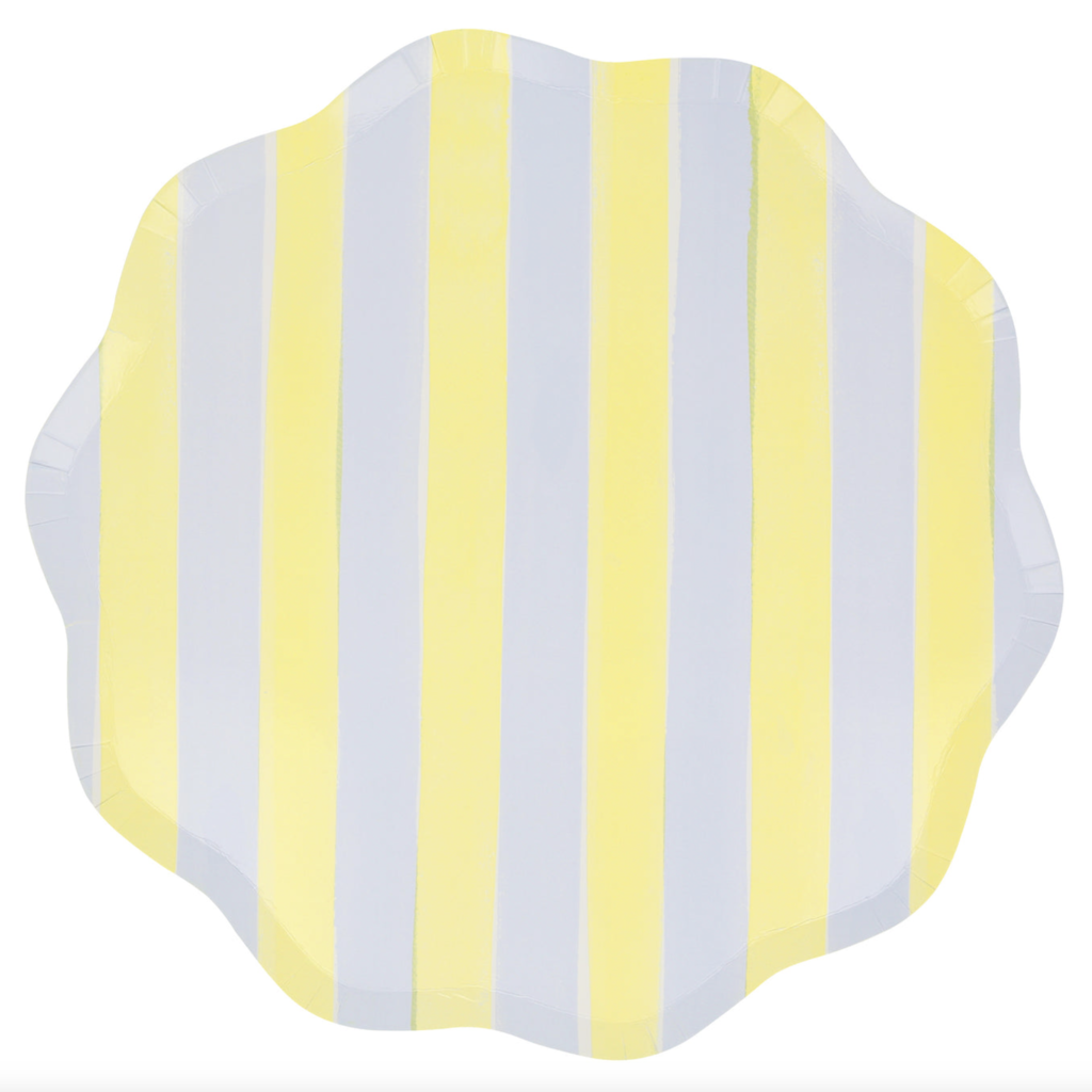 Pastel Stripe Dinner Plates